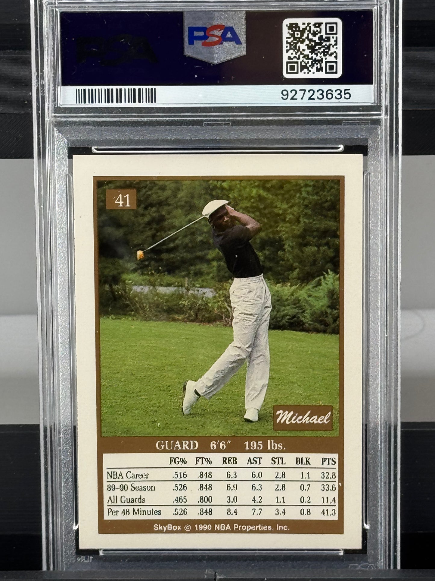 1990 Skybox #41 Michael Jordan PSA 8