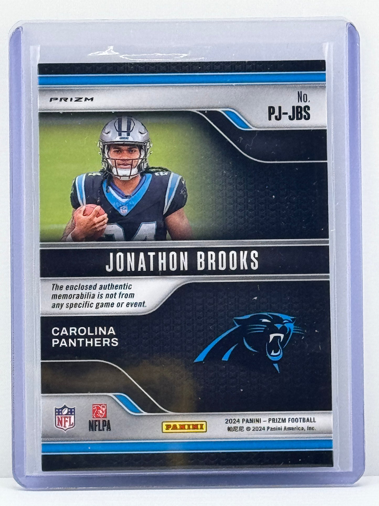 2024 Prizm #PJ-JBS Jonathan Brooks Premier Jerseys Neon Green Pulsar