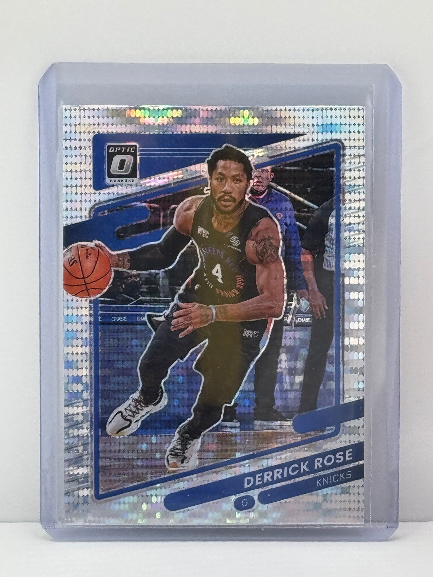 2021-22 Donruss Optic #127 Derrick Rose Silver Pulsar Prizm