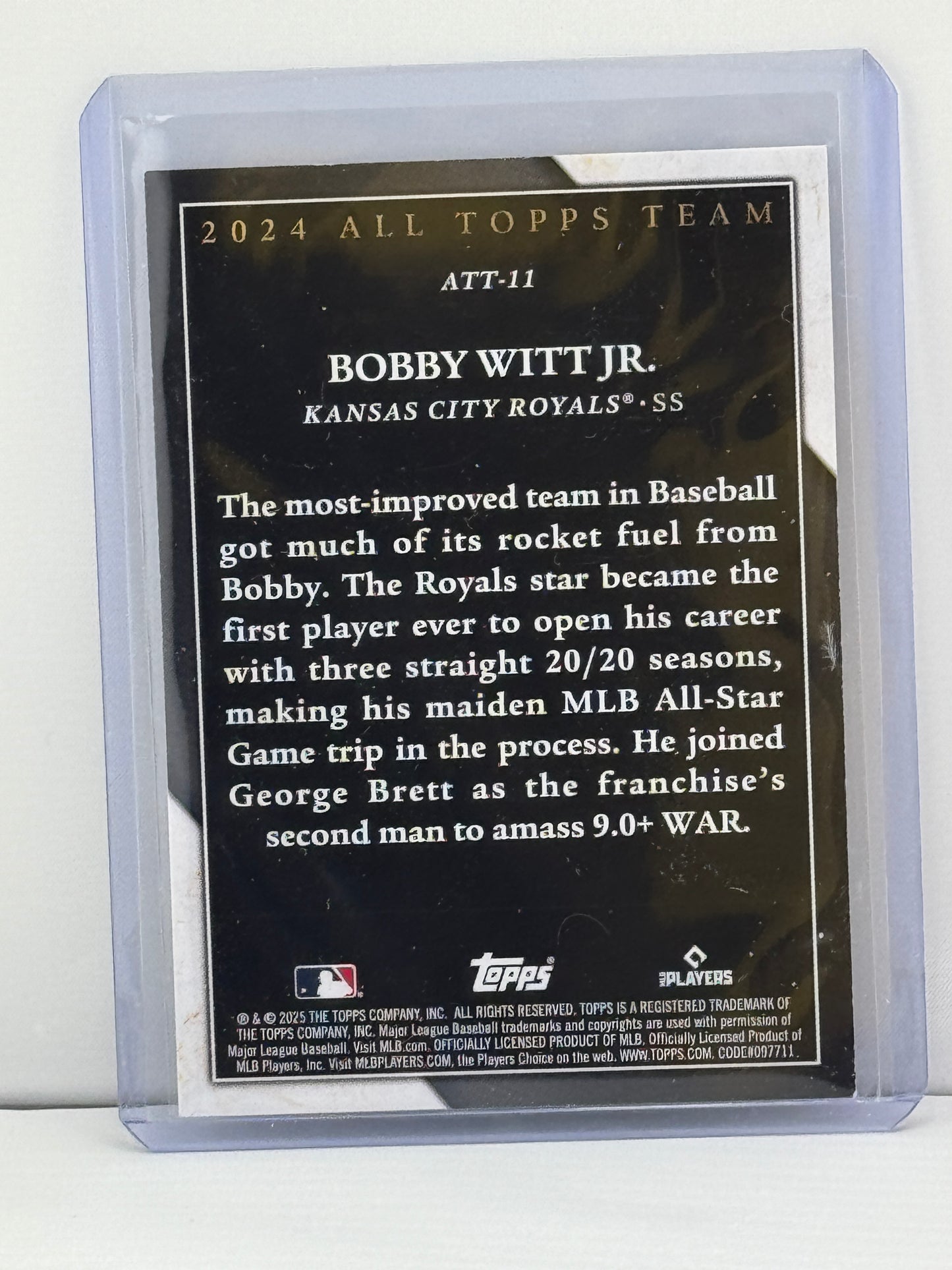 2025 Topps #ATT-11 Bobby Witt Jr. All Topps Team