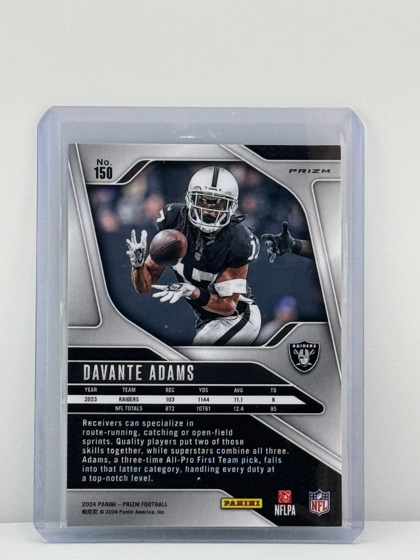 2024 Prizm #150 Davante Adams Neon Green Pulsar Prizm