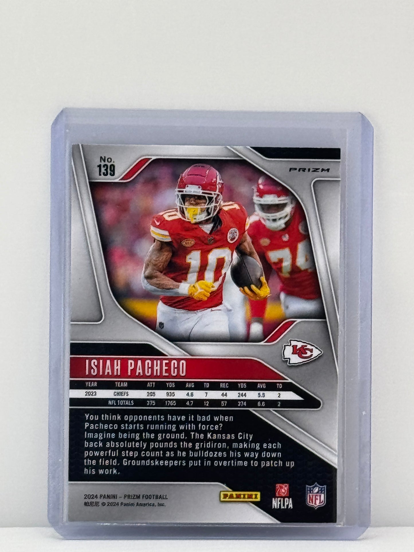2024 Prizm #139 Isiah Pacheco Silver Prizm