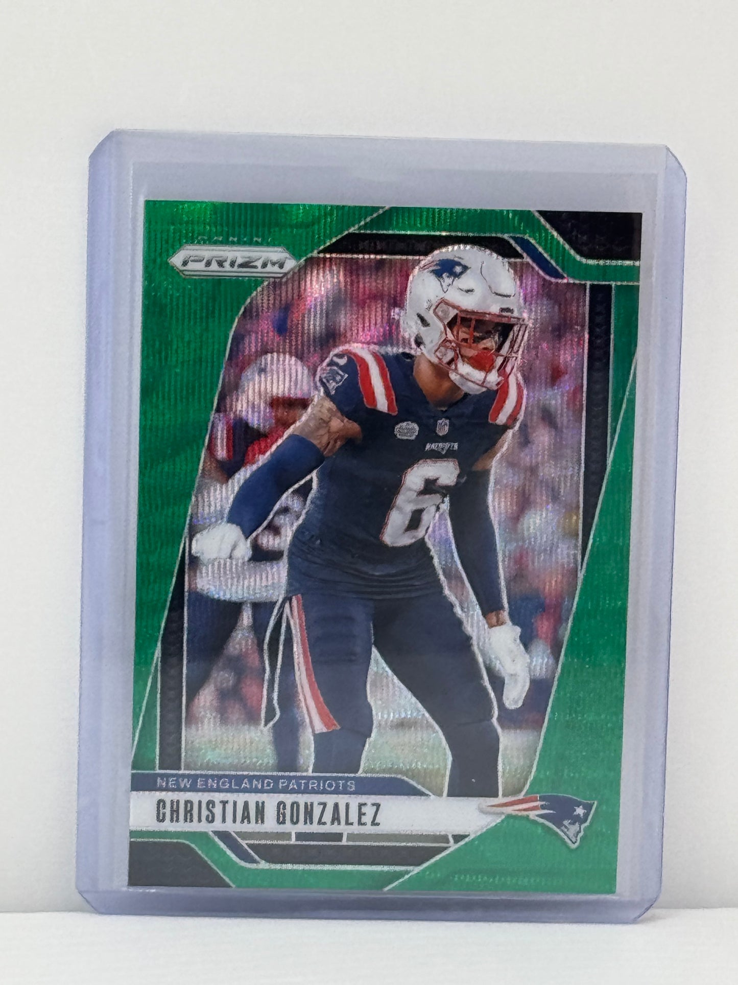 2024 Prizm #198 Christian Gonzalez Green Wave Prizm