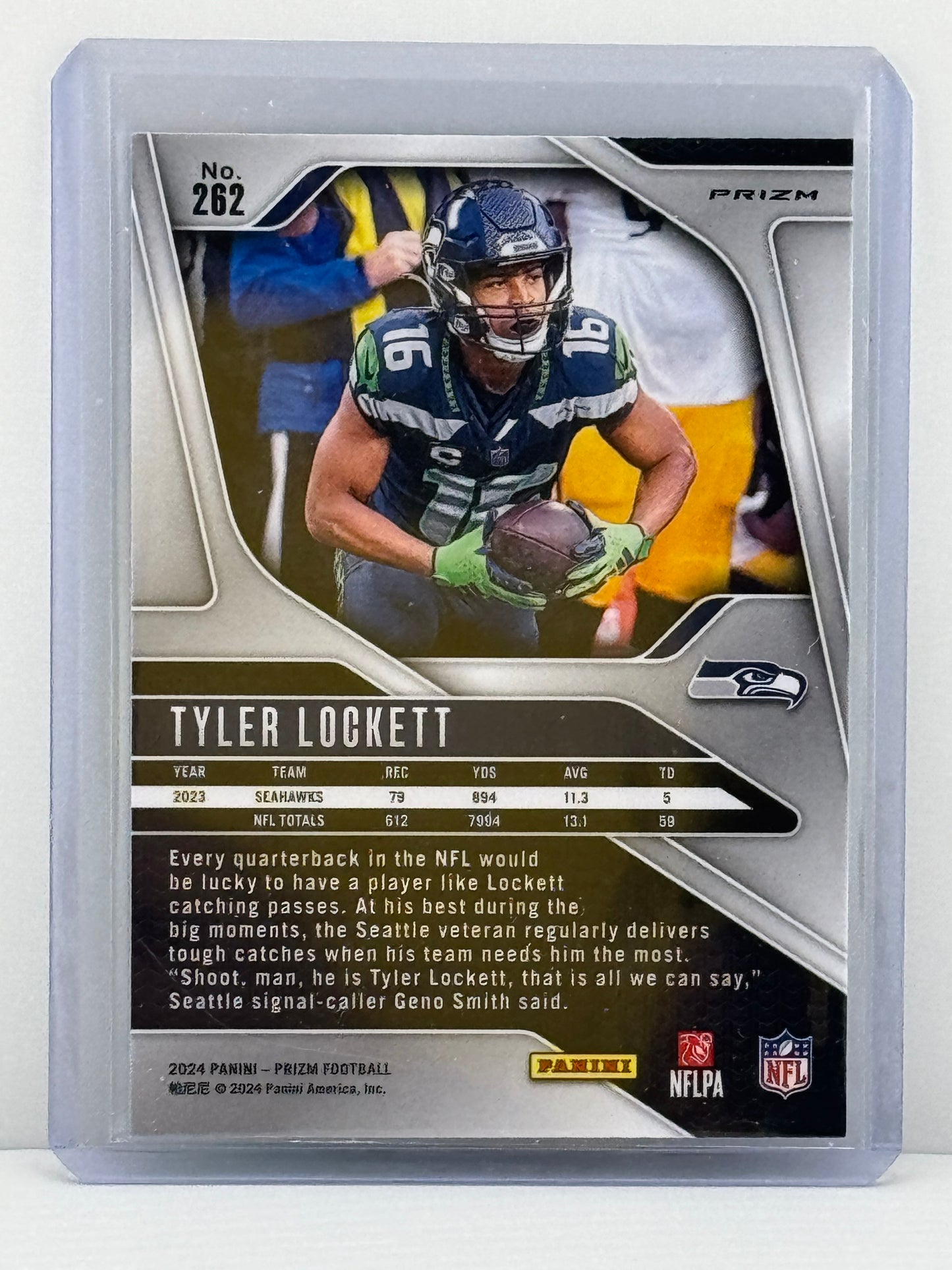 2024 Prizm #262 Tyler Lockett Neon Green Pulsar Prizm