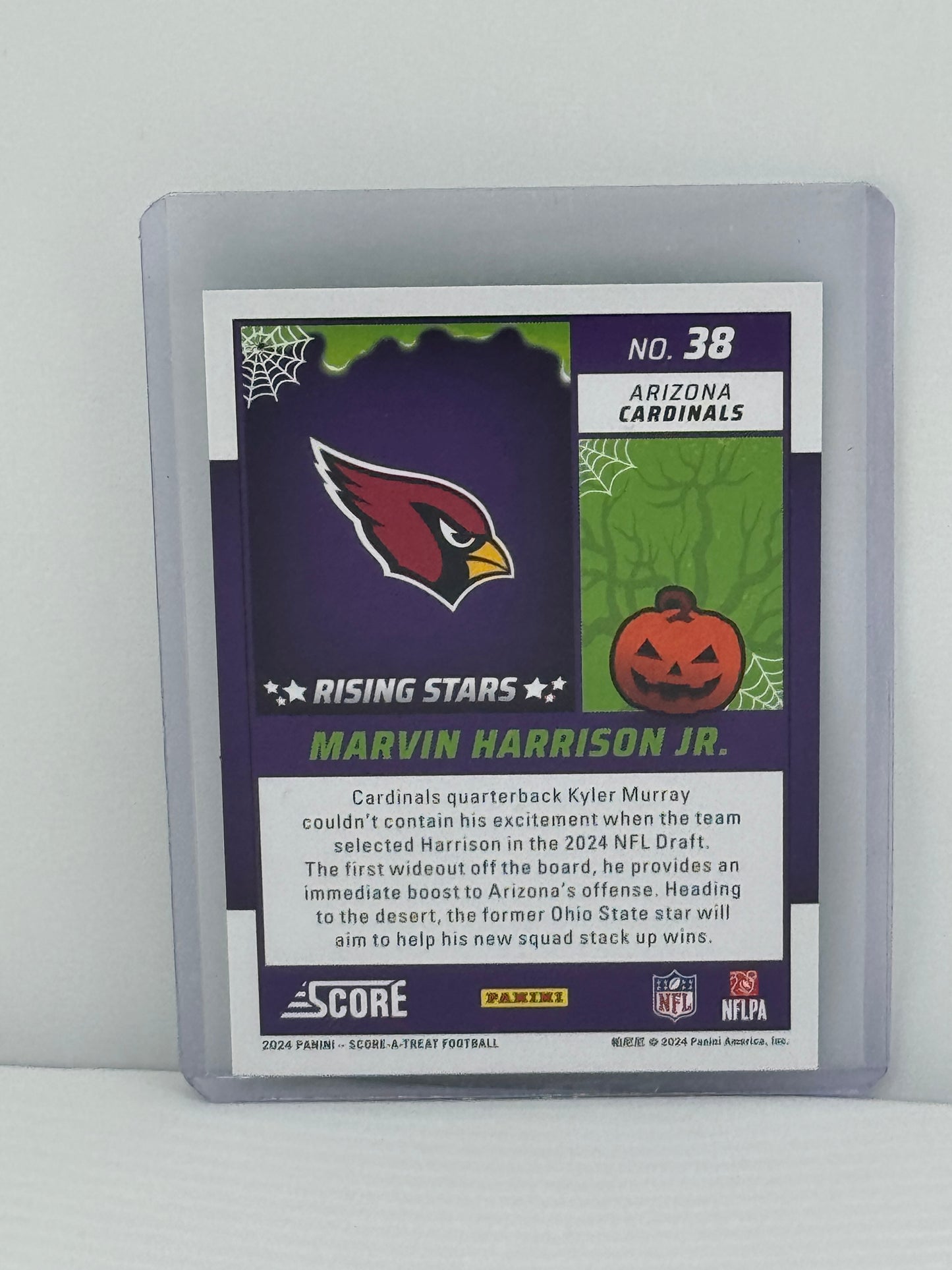 2024 Score-A-Treat #38 Marvin Harrison Jr. Green RC Arizona Cardinals