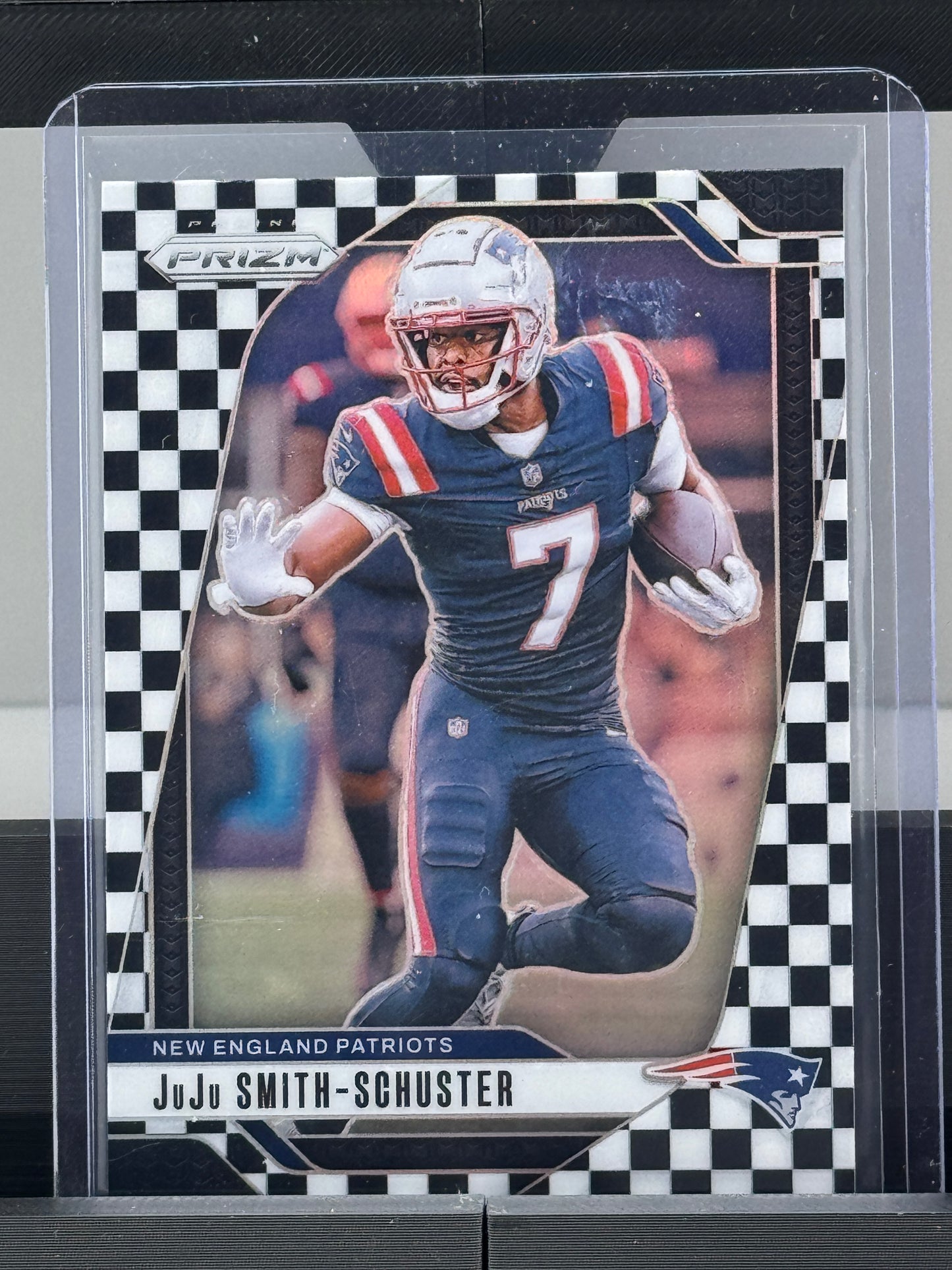 2024 Prizm #196 JuJu Smith-Shuster White Checkerboard Prizm New England Patriots