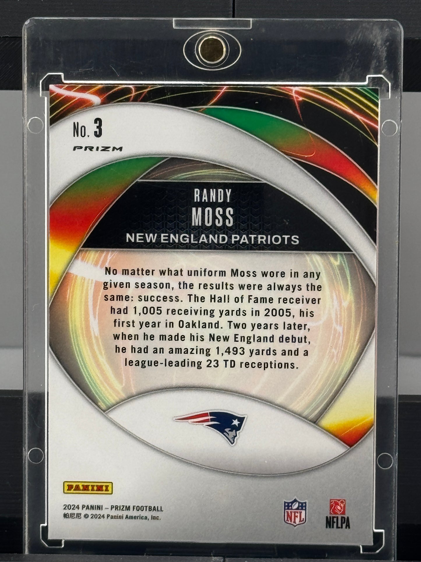 2024 Prizm #3 Randy Moss Portals Green Wave Minnesota Vikings