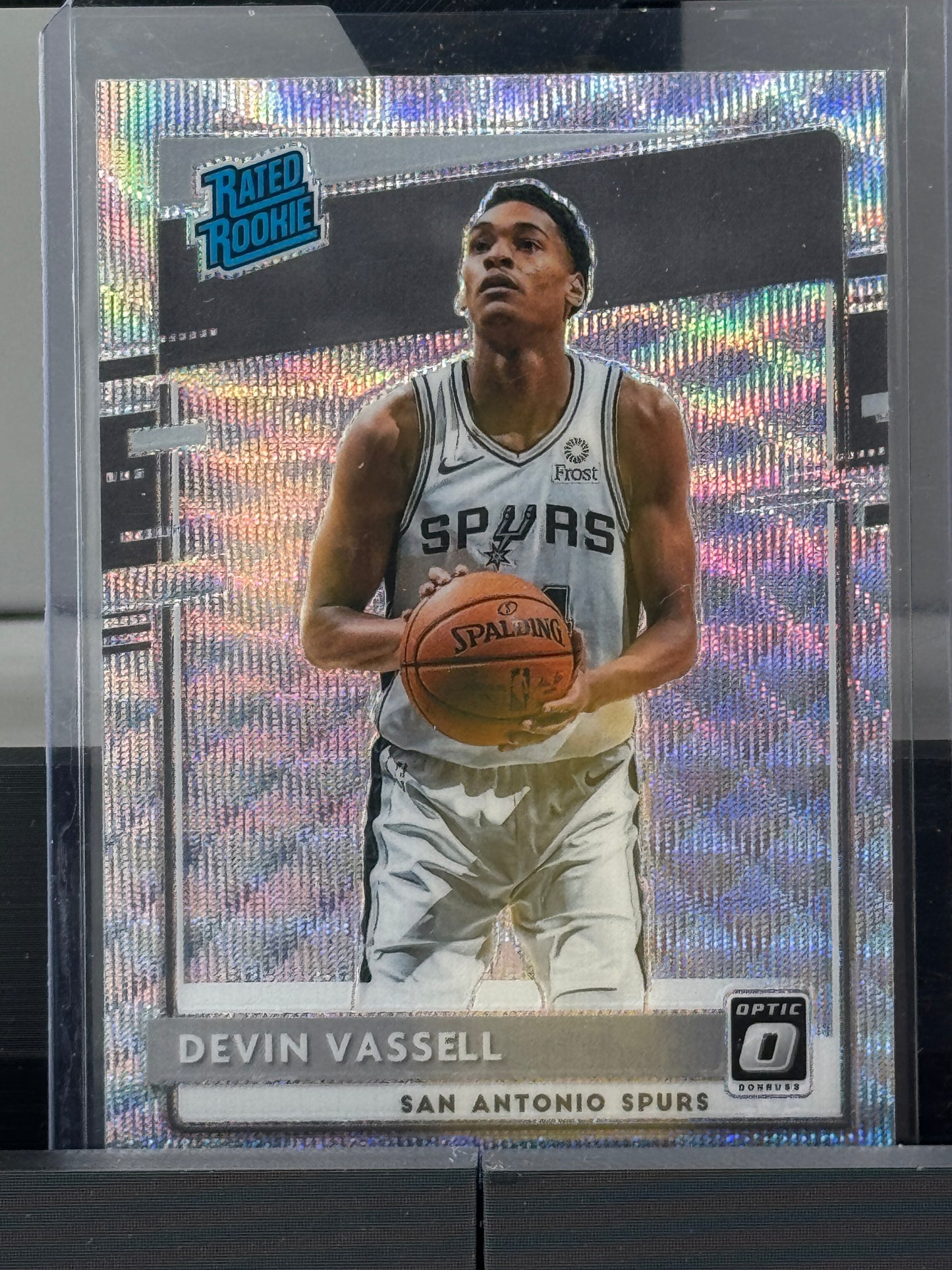 2020-21 Donruss Optic #161 Devin Vassel Silver Wave Prizm RC San Antonio Spurs