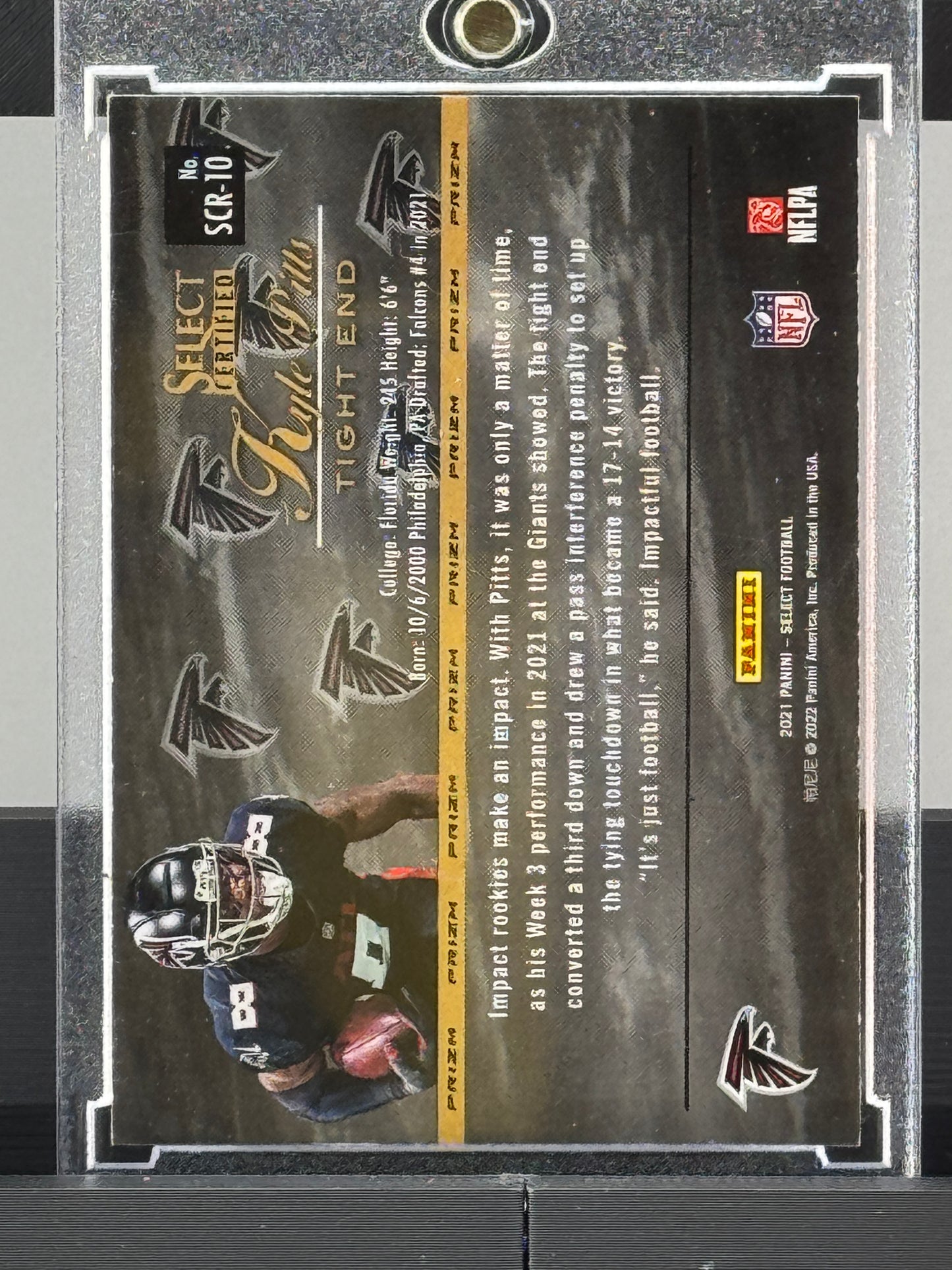 2021 Select Certified #SCR-10 Kyle Pitts Silver Prizm RC Atlanta Falcons