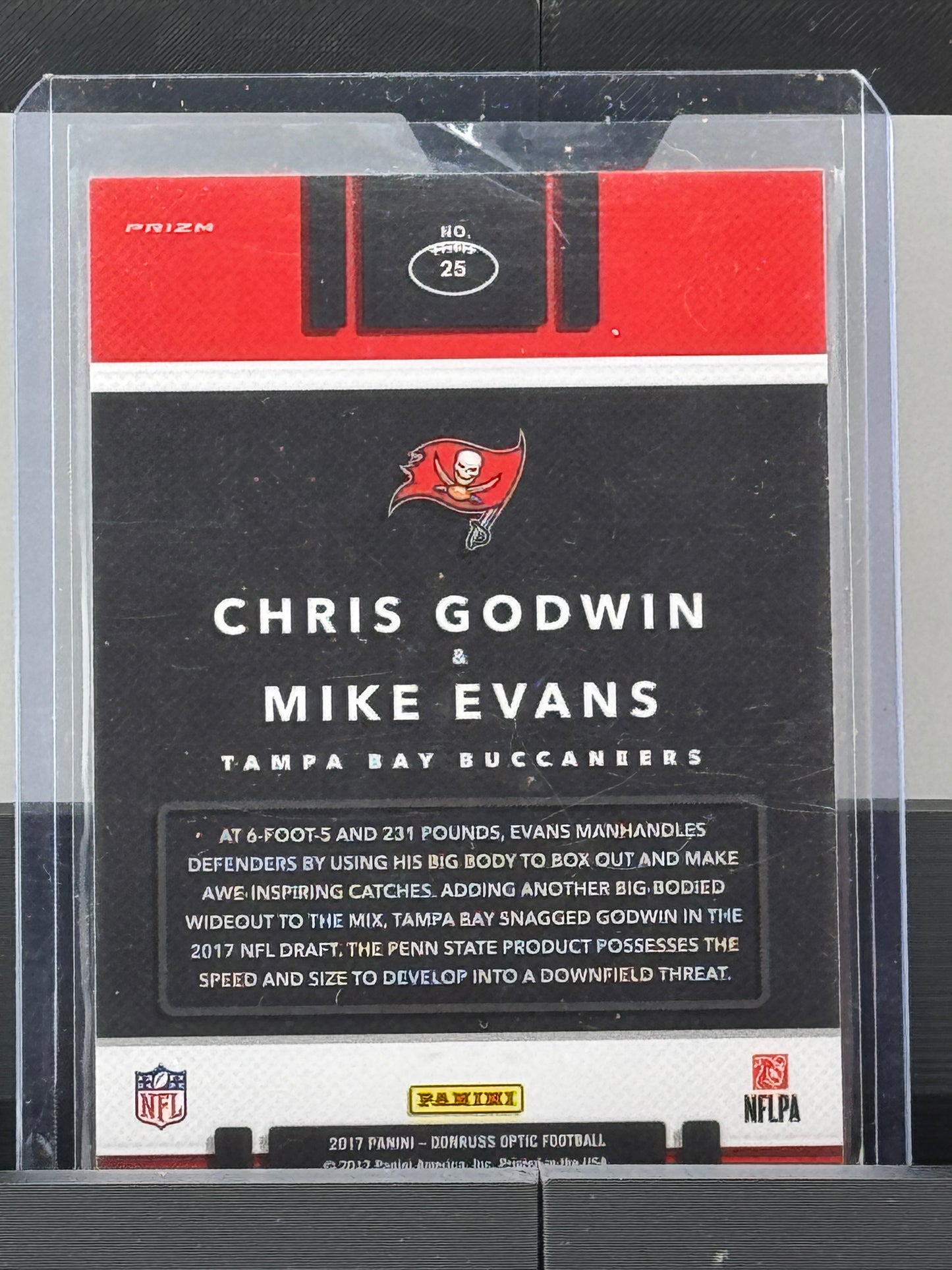 2017 Donruss Optic #25 Chris Godwin Mike Evans Illusions Silver Prizm Tampa Bay Buccaneers