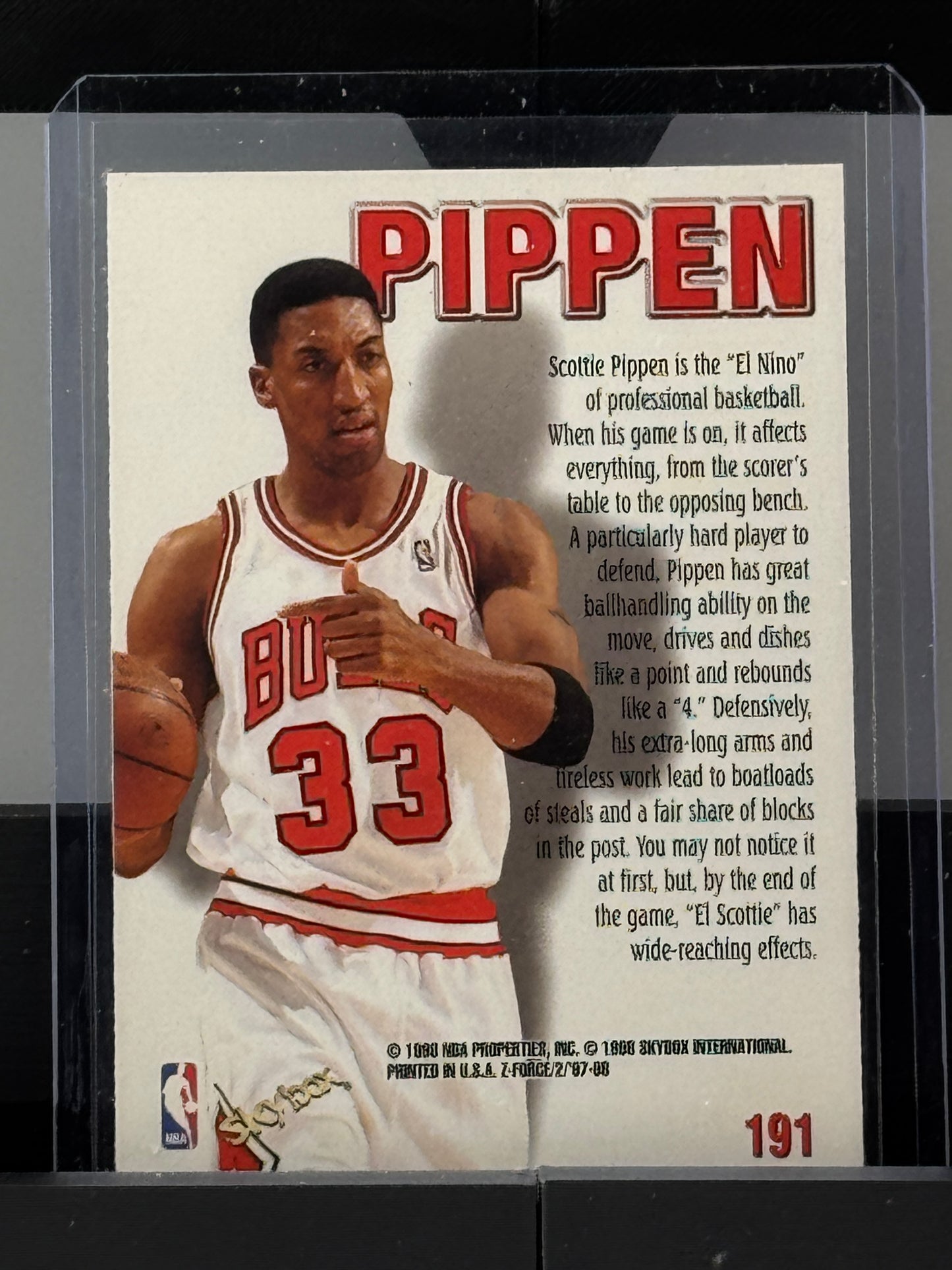 1998 Skybox #191 Scottie Pippen Zupermen Chicago Bulls