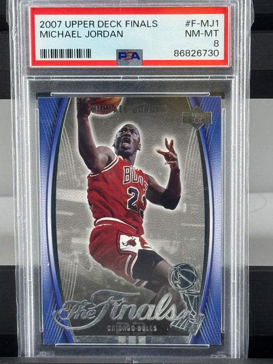 2007 Upper Deck Finals #FMJ1 Michael Jordan PSA 8
