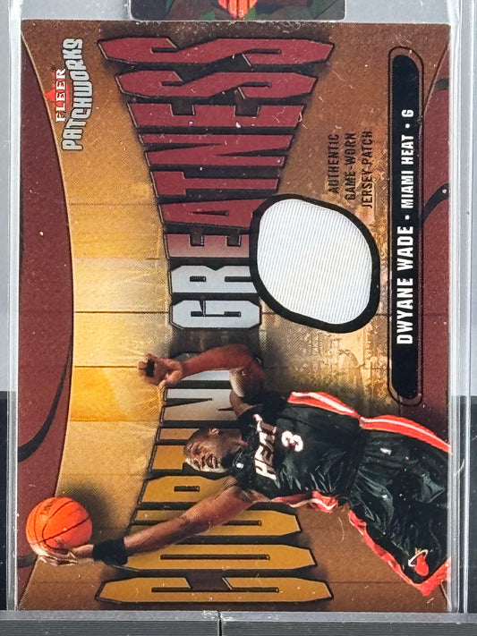 2003-04 Fleer Patchworks #CG-DW Dwyane Wade Game Worn Jersey 44/150 Miami Heat