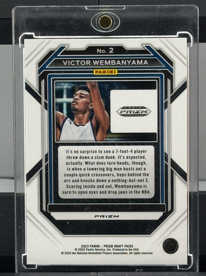 2023-24 Panini Prizm Draft Picks #2 Victor Wembanyama Green Prizm RC San Antonio Spurs