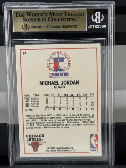 1989-90 Hoops #21 Michael Jordan All Star BGS 9.5