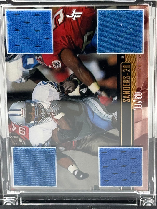 2022 Jersey Fusion Barry Sanders 4 Patch 19/50 Detroit Lions
