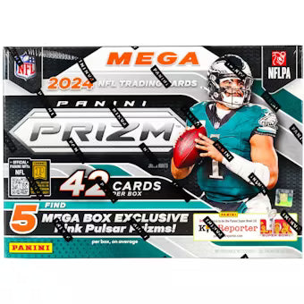 BREAK #2 NFL DIVISIONAL BREAK - 2024 PANINI PRIZM MEGA BOX PINK PULSAR