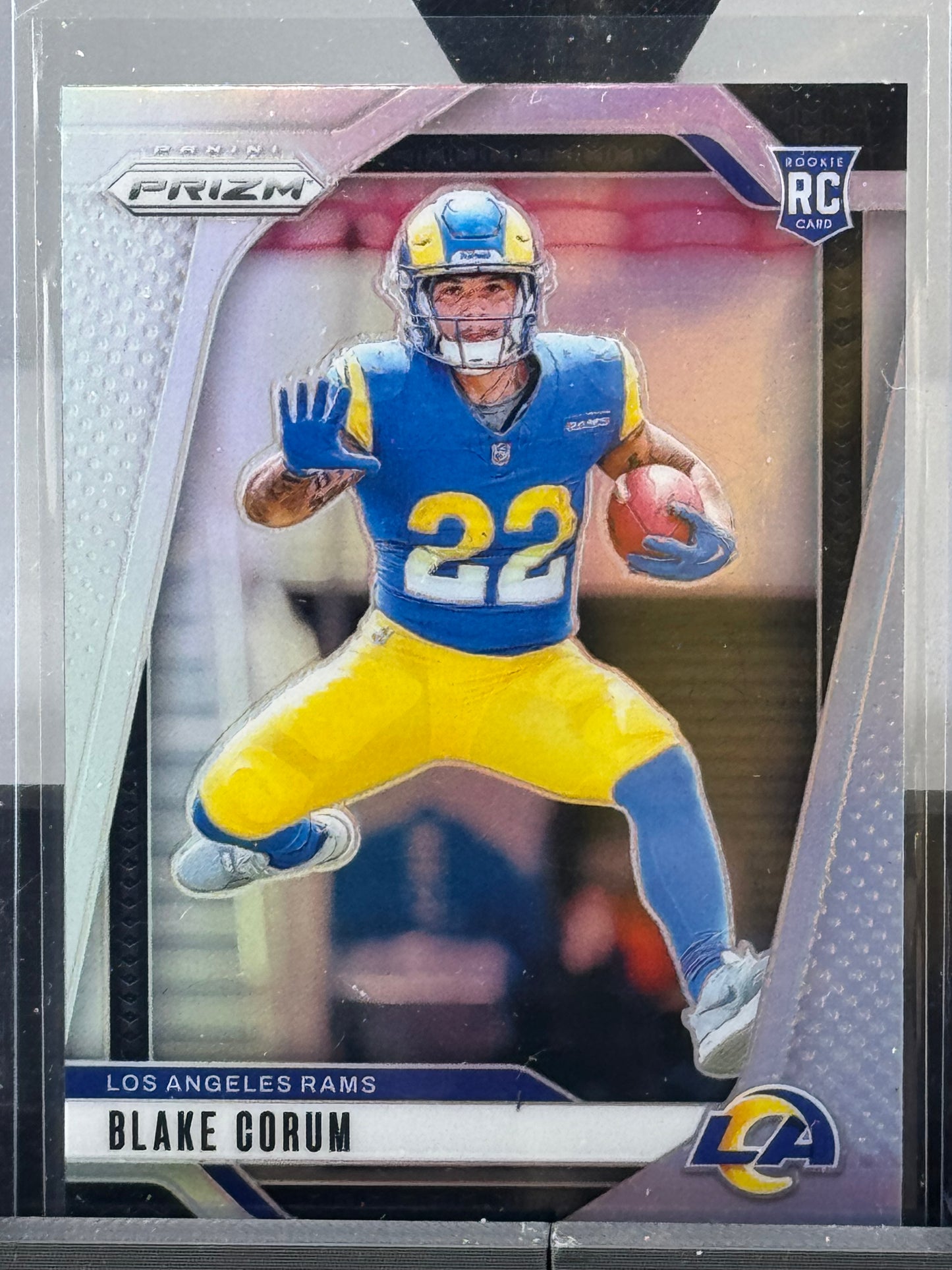2024 Panini Prizm #308 Blake Corum Silver Prizm RC Los Angeles Rams