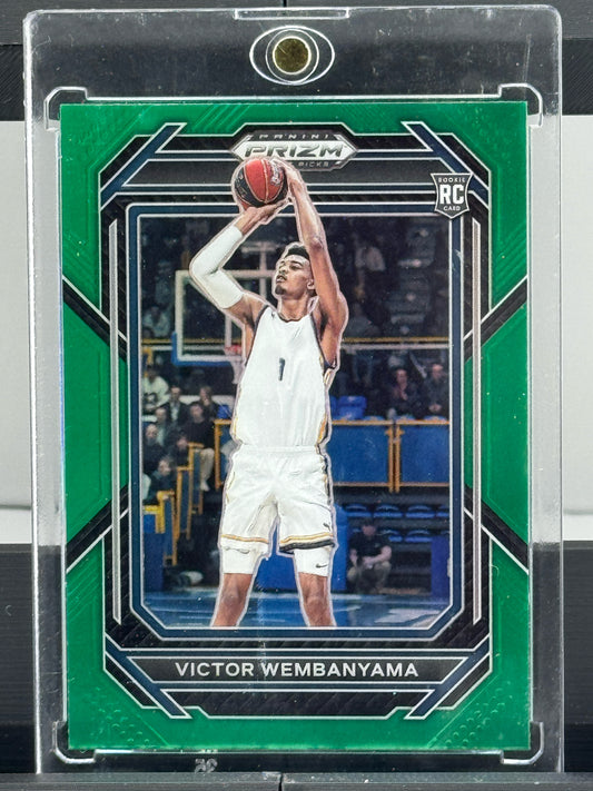 2023-24 Panini Prizm Draft Picks #2 Victor Wembanyama Green Prizm RC San Antonio Spurs