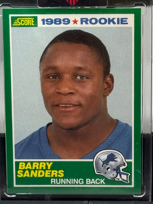 1989 Score #257 Barry Sanders RC Detroit Lions