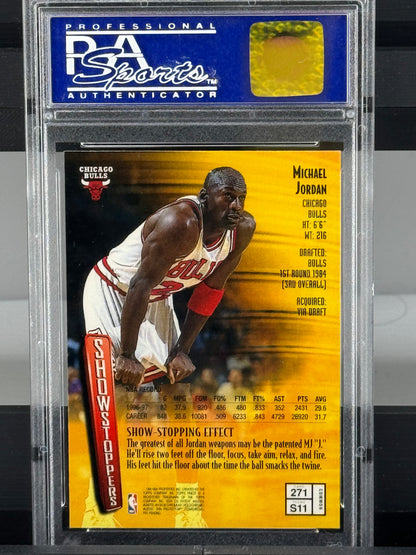 1997 Finest #271 Michael Jordan PSA 10 Chicago Bulls