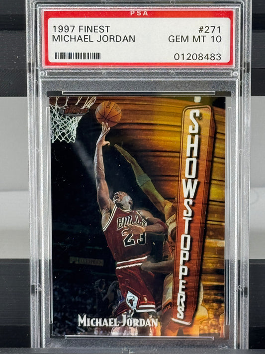 1997 Finest #271 Michael Jordan PSA 10 Chicago Bulls