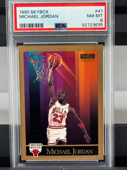 1990 Skybox #41 Michael Jordan PSA 8