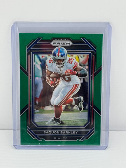 2022 Prizm Saquon Barkley Green Prizm # 218