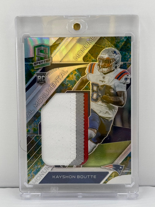 2023 Panini Spectra #MME-KAB Kayshon Boutte Monumental 7/8 RC Patch