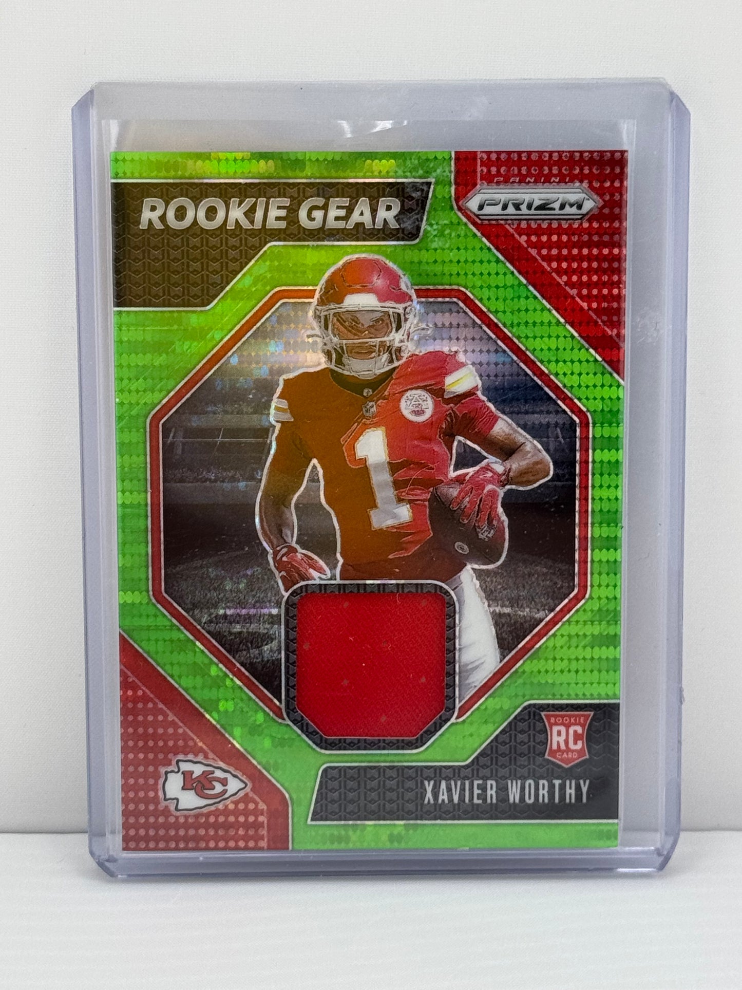 2024 Prizm #RG-XWY Xavier Worthy RC Rookie Gear Patch