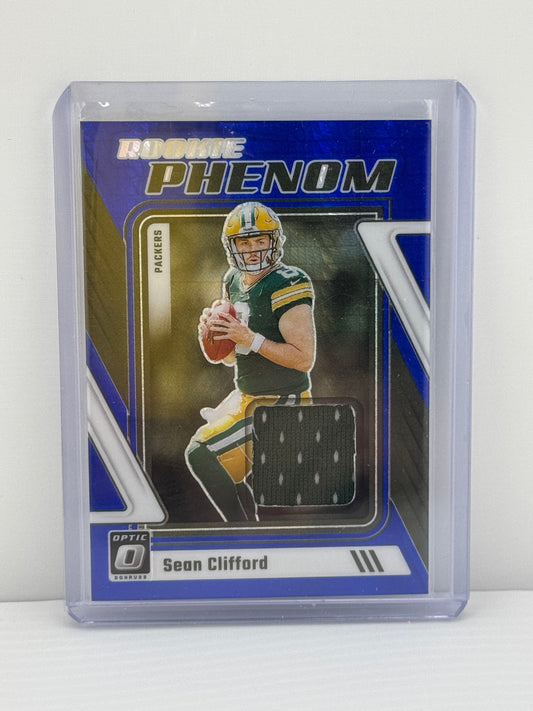 2023 Donruss Optic #RP-SC Sean Clifford Rookie Phenom Patch Green Bay Packers