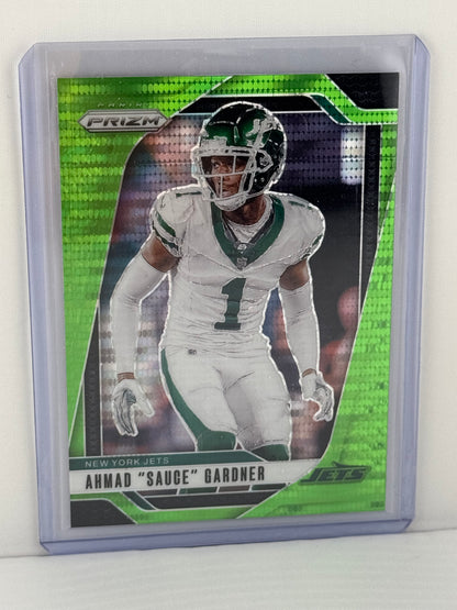 2024 Prizm #226 Ahmad Sauce Gardner Neon Green Pulsar