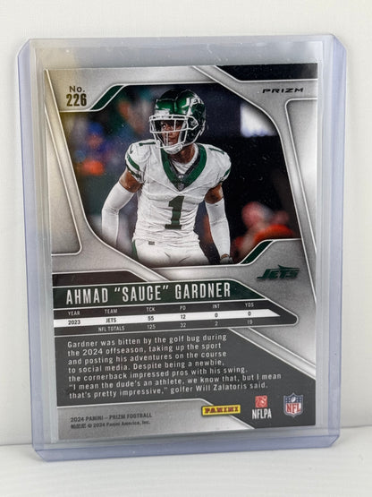 2024 Prizm #226 Ahmad Sauce Gardner Neon Green Pulsar