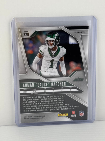 2024 Prizm #226 Ahmad Sauce Gardner Red Black Checkerboard Case Hit SSP SP Prizm