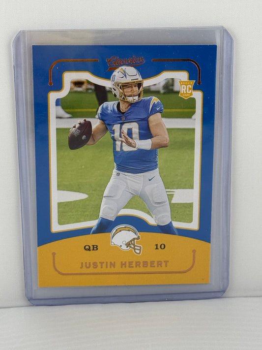 2020 Chronicles Classics #CL3 Justin Herbert RC Los Angeles Chargers