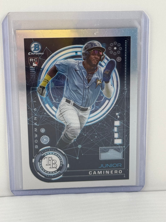 2024 Bowman Chrome #BAI-20 Junior Caminero Bowman AI Tampa Bay Rays