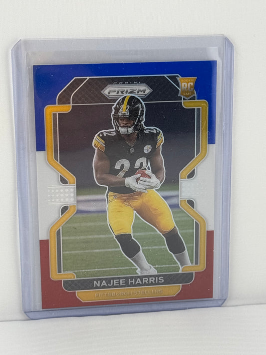 2021 Prizm #343 Najee Harris RC Red White Blue Pittsburgh Steelers