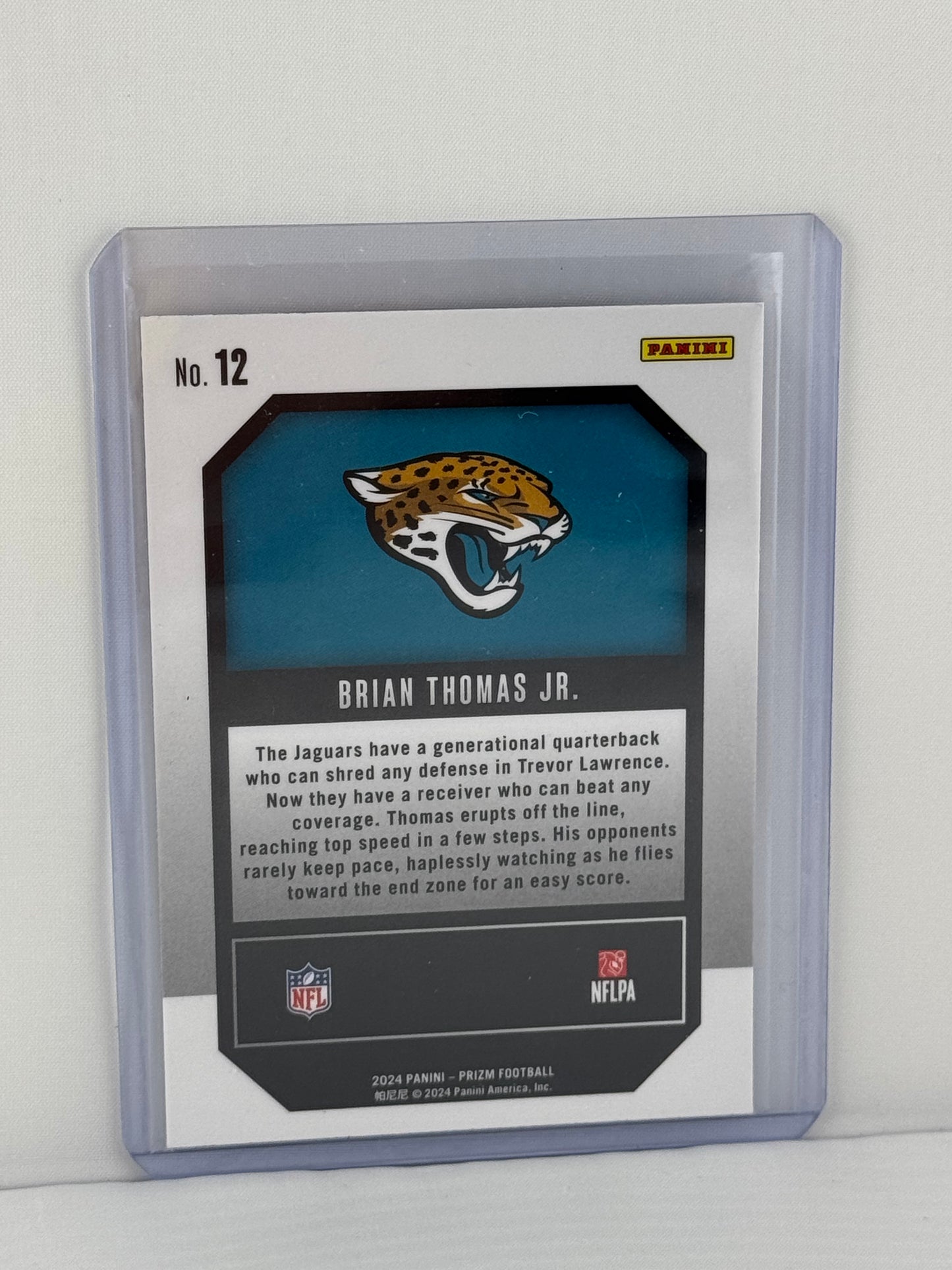 2024 Prizm #12 Brian Thomas Jr. RC Emergent