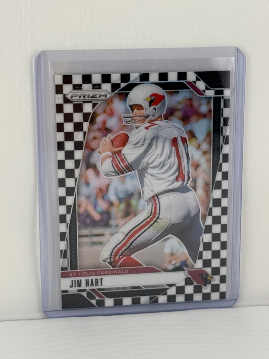 2024 Prizm #9 Jim Hart White Black Checkerboard Arizona Cardinals