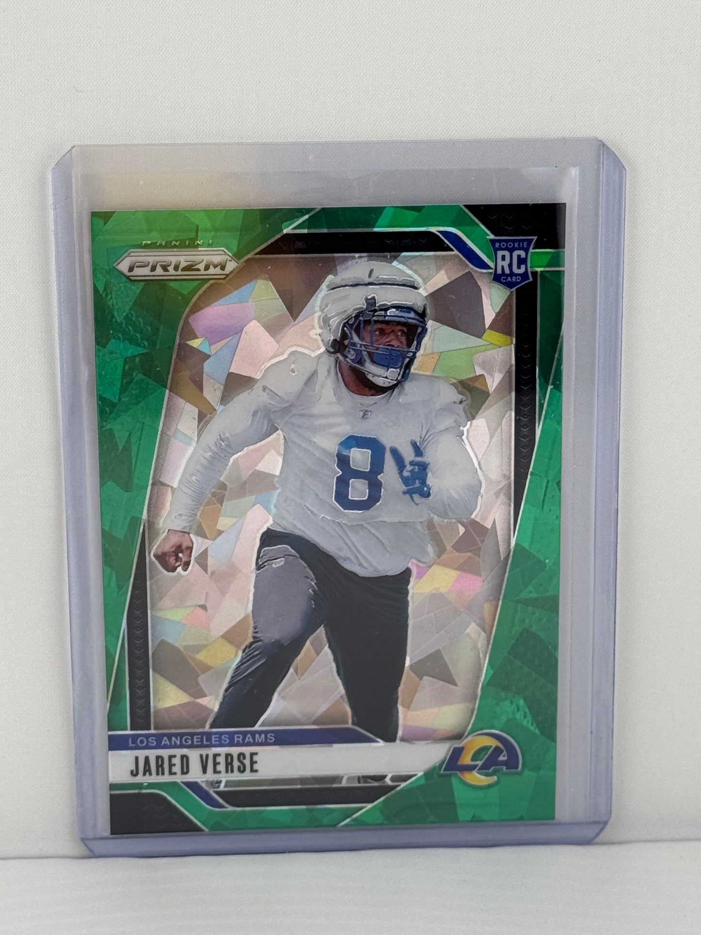2024 Prizm #341 Jared Verse RC Green Cracked Ice