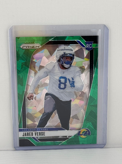 2024 Prizm #341 Jared Verse RC Green Cracked Ice