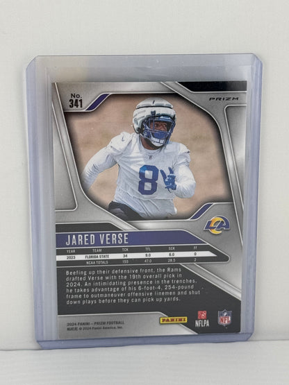 2024 Prizm #341 Jared Verse RC Green Cracked Ice