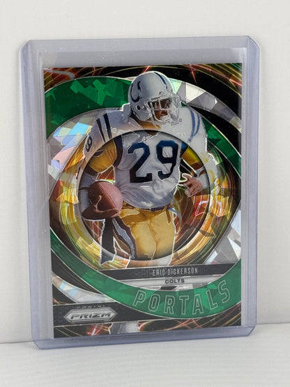 2024 Prizm #4 Eric Dickerson Portals Green Cracked Ice