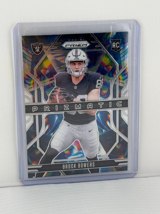 2024 Prizm #20 Brock Bowers RC Prizmatic Las Vegas Raiders