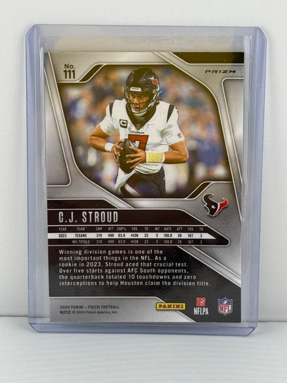 2024 Prizm #111 CJ Stroud Neon Green Pulsar