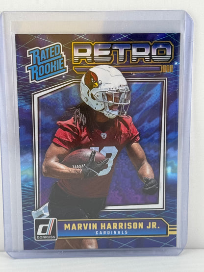 2024 Donruss #4 Retro Marvin Harrison Jr. Rated Rookie