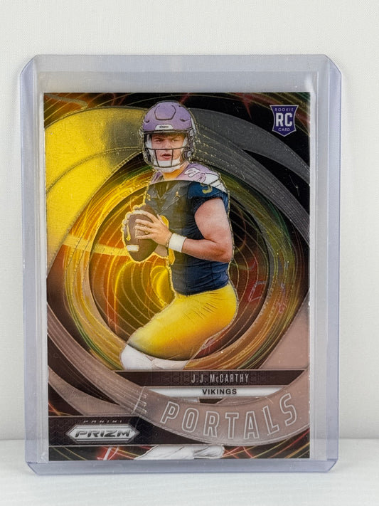 2024 Prizm #7 JJ McCarthy Portals Minnesota Vikings