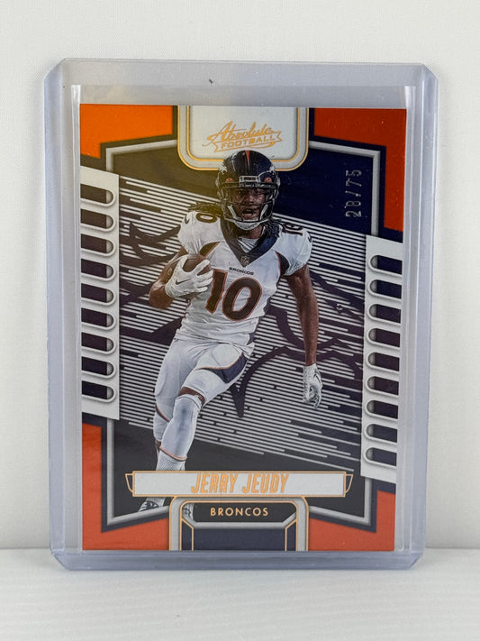 2023 Absolute #78 Jerry Jeudy Orange 28/75 Denver Broncos