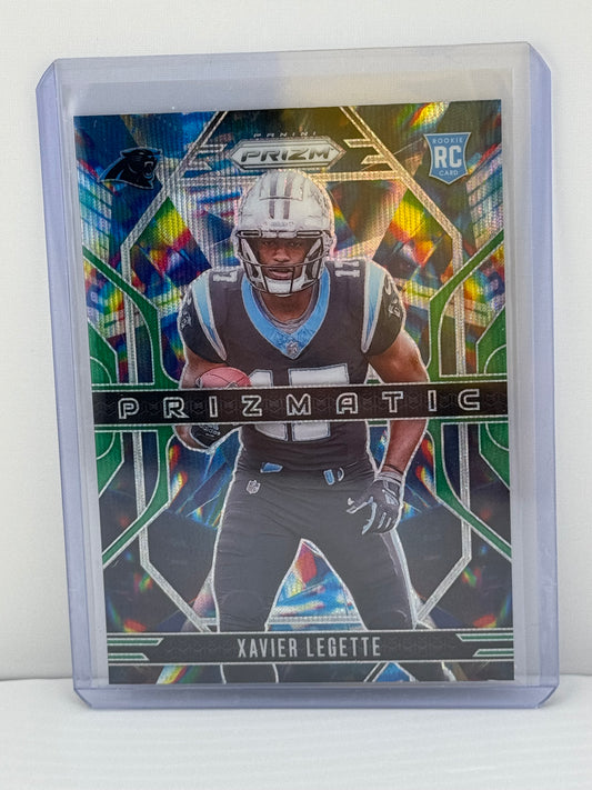 2024 Prizm #16 Xavier Legette RC Prizmatic Silver Prizm Carolina Panthers
