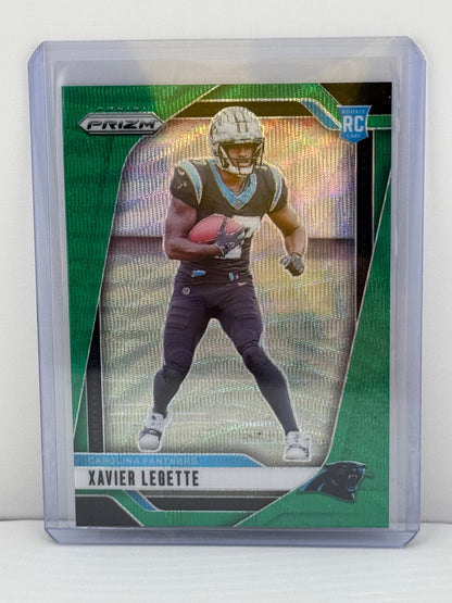 2024 Prizm #398 Xavier Legette RC Green Wave Prizm